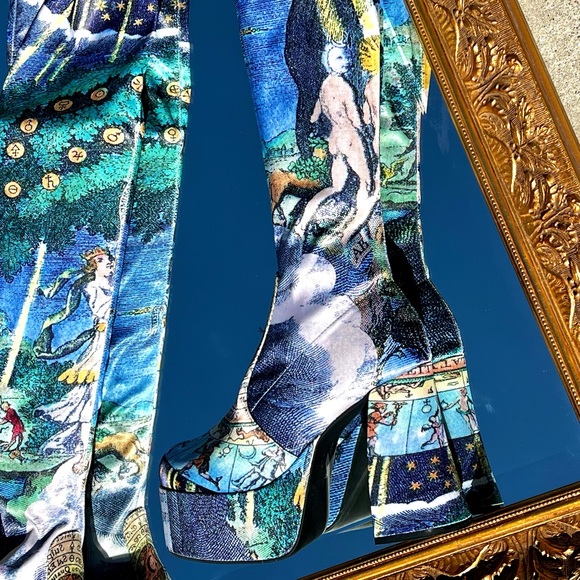 Horoscopez Illusions N’ Delusions Thigh High Boots - Picture 3 of 4